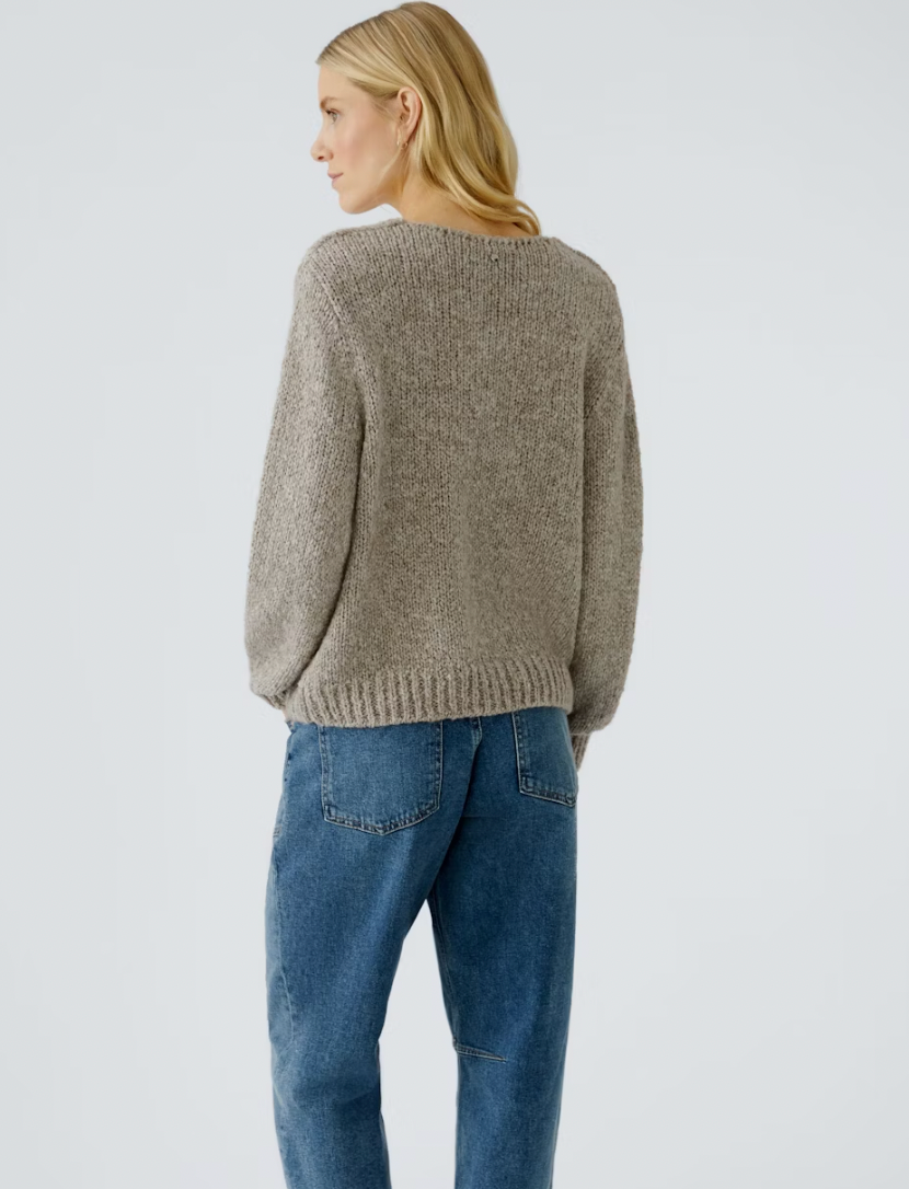 PULLOVER OUI SMOKEY TAUPE