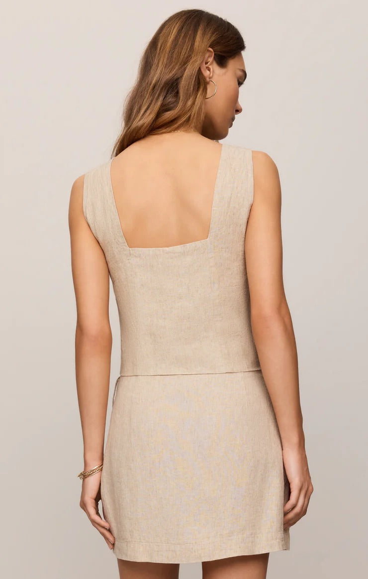 MAGNOLIA LINEN TOP