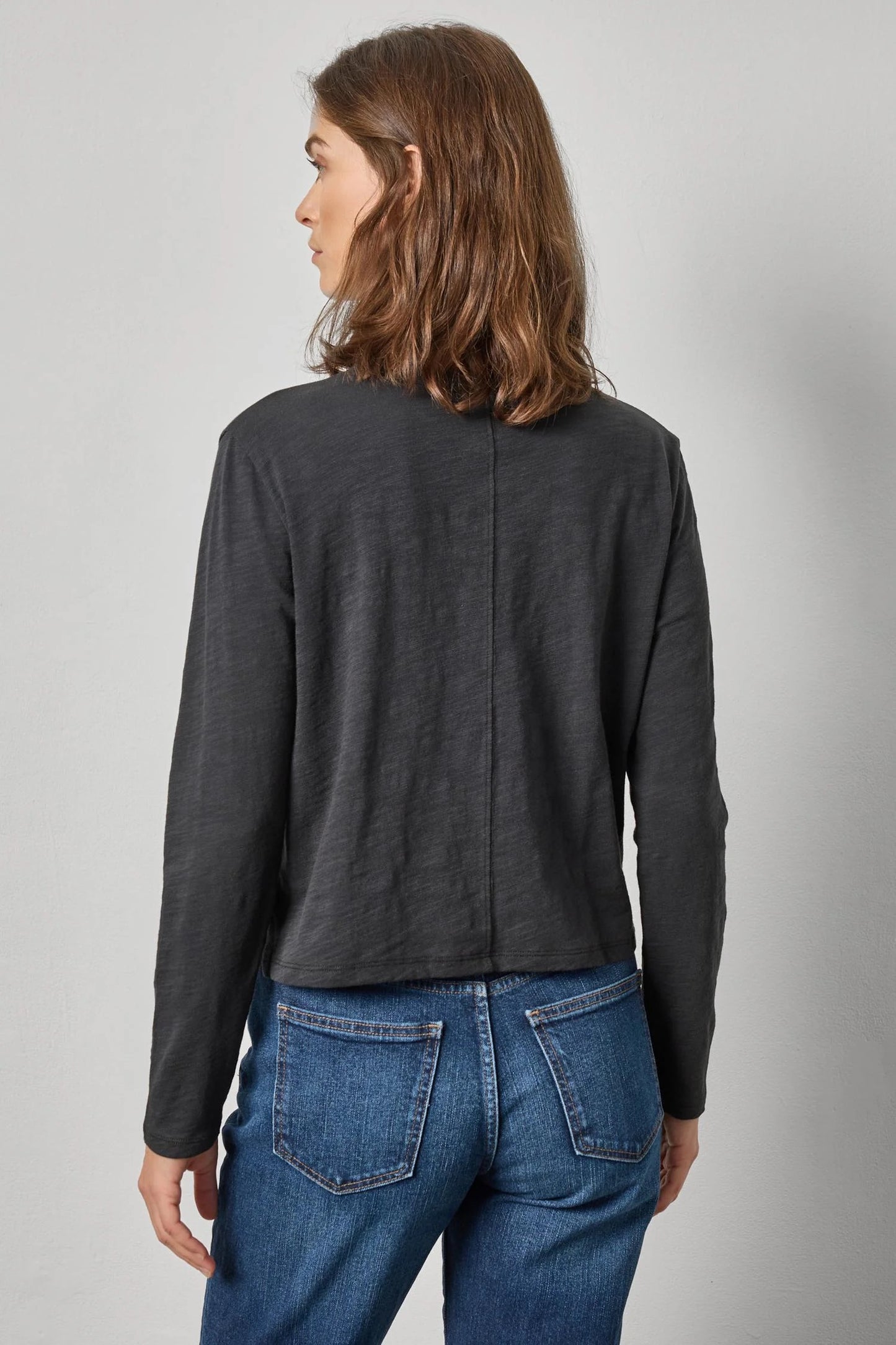 LONG SLEEVE CROPPED BOYFRIEND