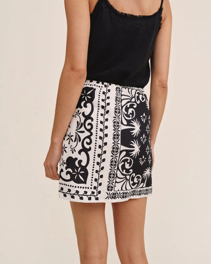 WRAP SKIRT WITH SASH