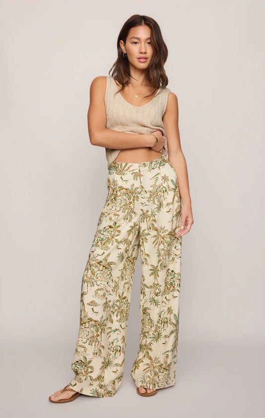 OVERLOOK TIKI TIDE LINEN PANT