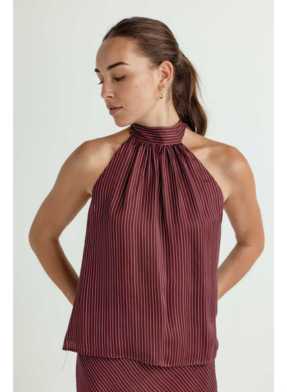 BROWNSTONE STRIPE LEO TOP
