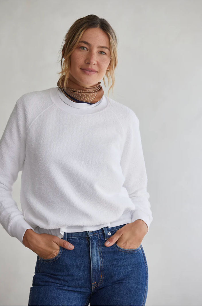 ZIGGY - INSIDE OUT FLEECE L/S SHRUNKETN CREWNECK SWEATSHIRT