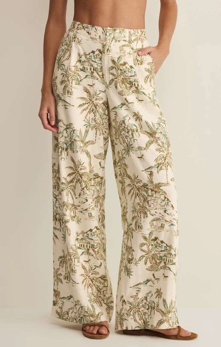 OVERLOOK TIKI TIDE LINEN PANT