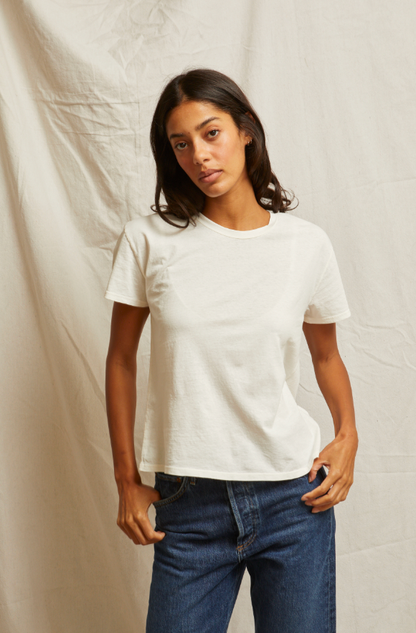 HARLEY COTTON SHORT SLEEVE BOXY CREW TEE