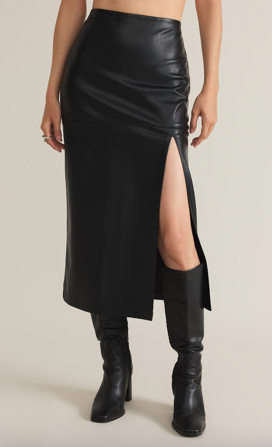 METRO LEATHER SKIRT