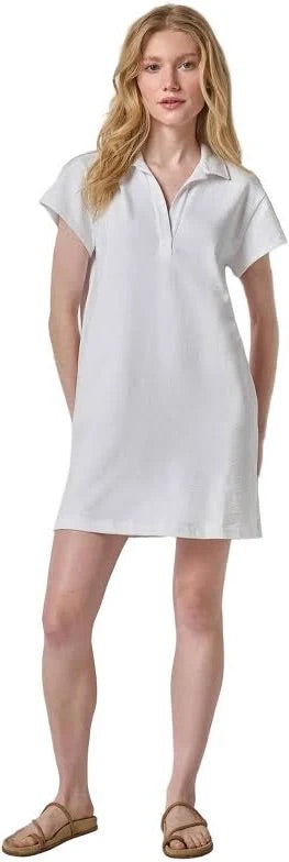 TEXTURED TERRY TUNIC DRESS