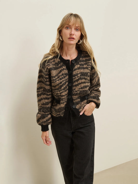 TESSA INTARSIA CARDIGAN
