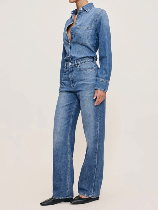INES SHIRT IN LAPIS
