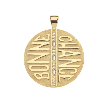 JW JUMBO LUCKY BONNE CHANCE COIN - ROLO CHAIN