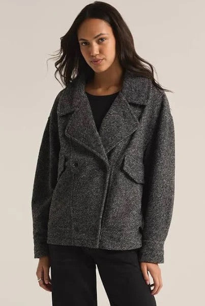 ARI HERRINGBONE COAT