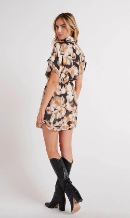 DROP SHOULDER SHIRT DRESS