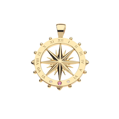 FOREVER SUNDIAL CUTOUT COIN PENDANT