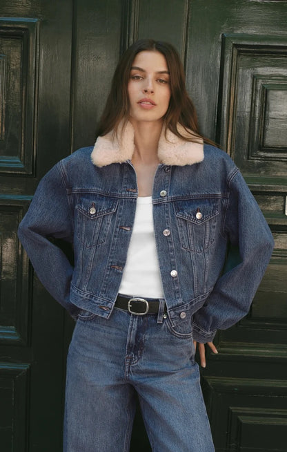 THE DAILY DENIM FUR JACKET