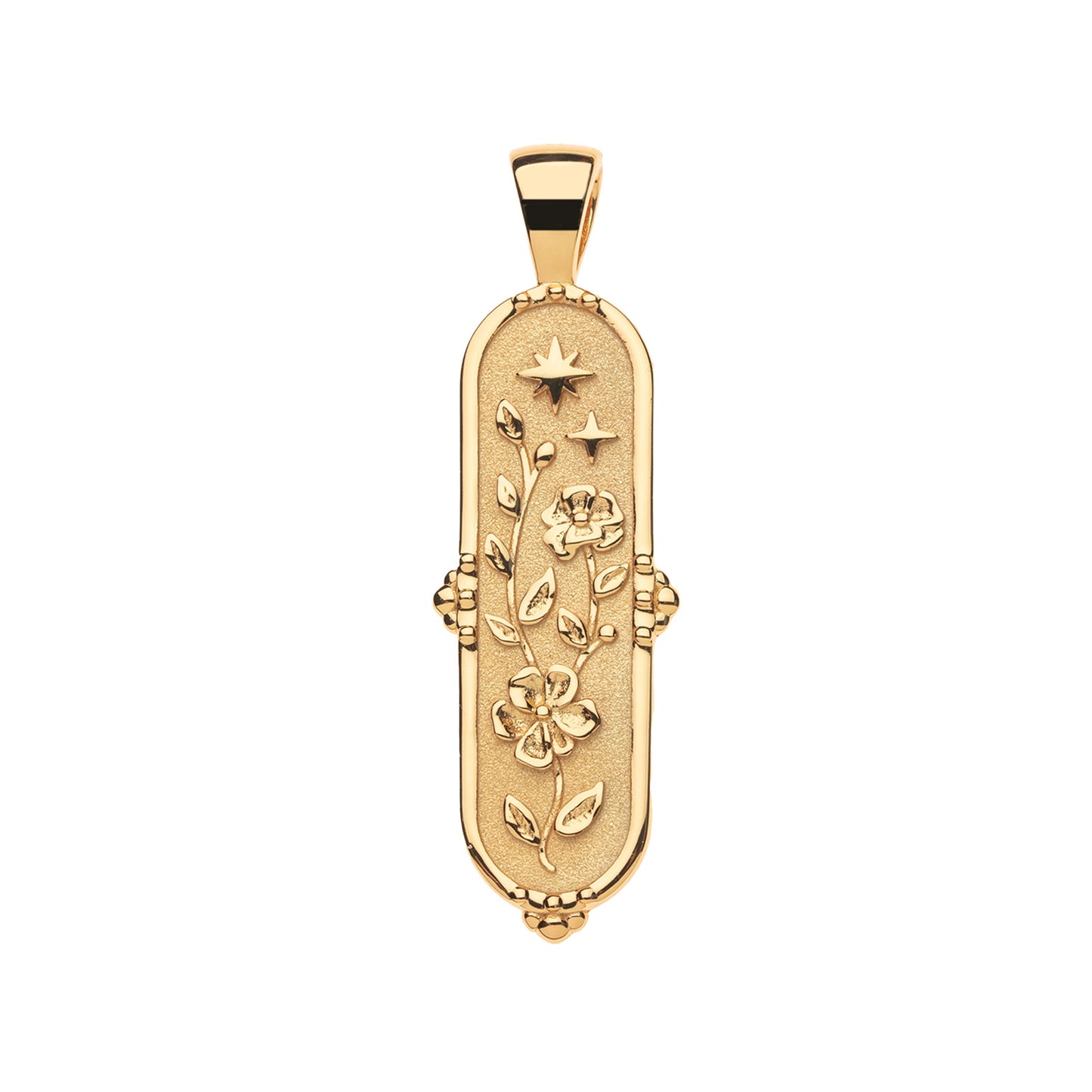 JW JOY CAMELLIA DOGTAG PENDANT 18-20" DELICATE ADJ CHAIN