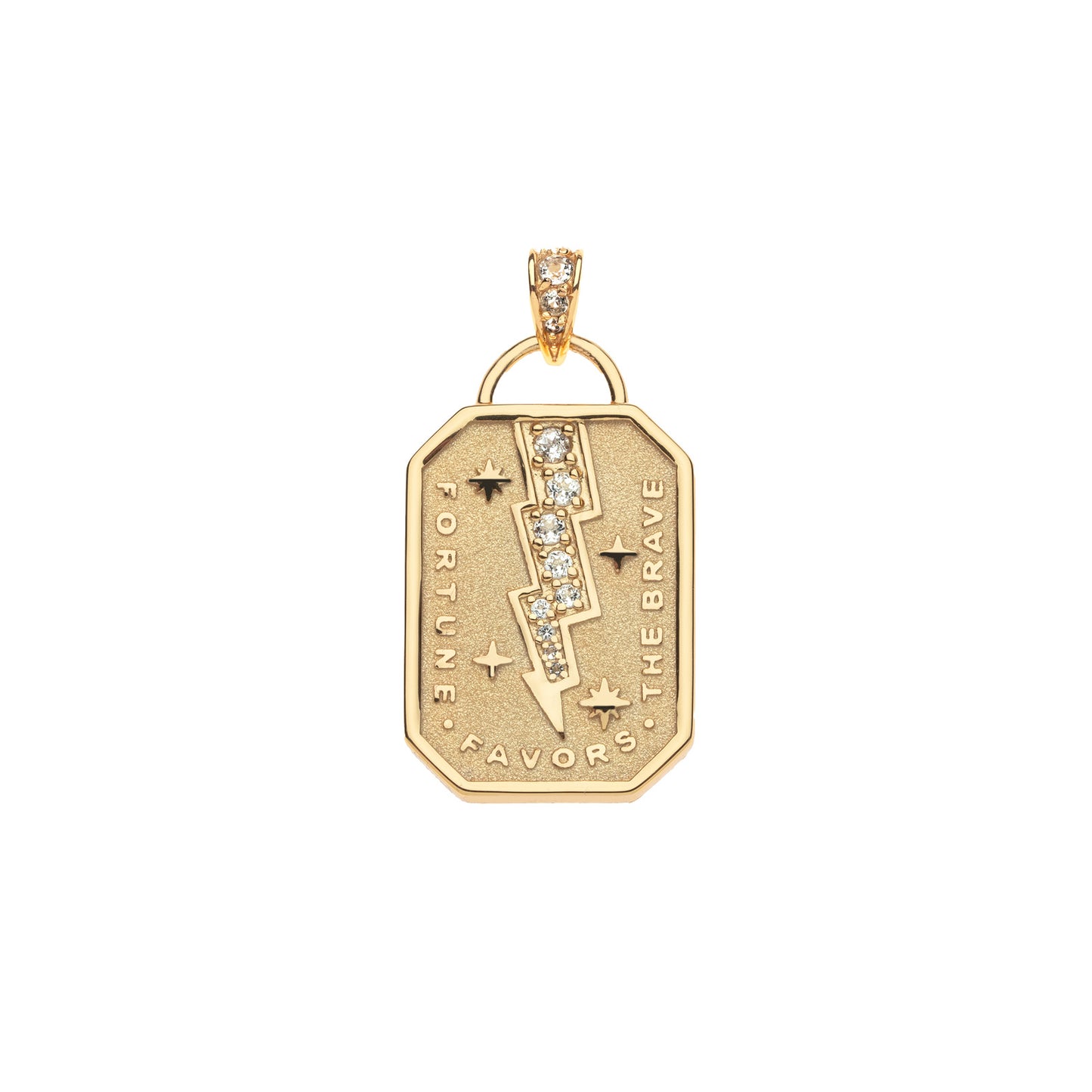 JW LUCKY BOLD AND THE BRAVE DOGTAG PENDANT 16-18" CLASSIC ROLO