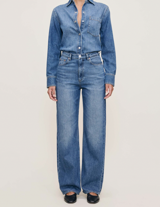 KARMINE REFINED WIDE LEG IN LAPIS
