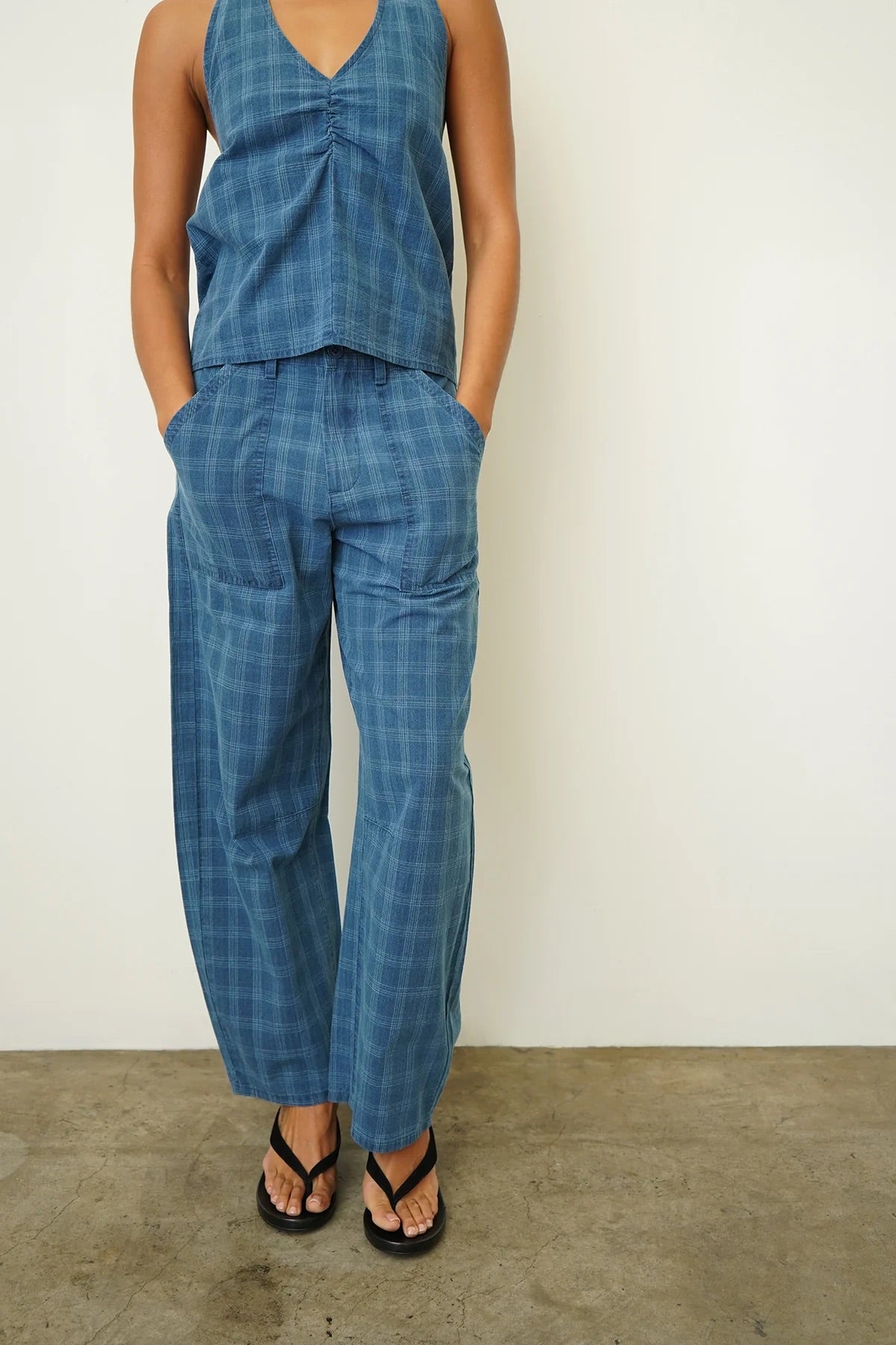 CORA PLAID HALTER