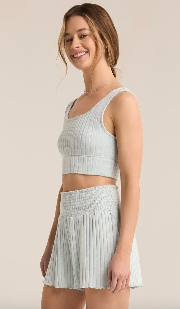 ZOE RIBBED TANK BRA