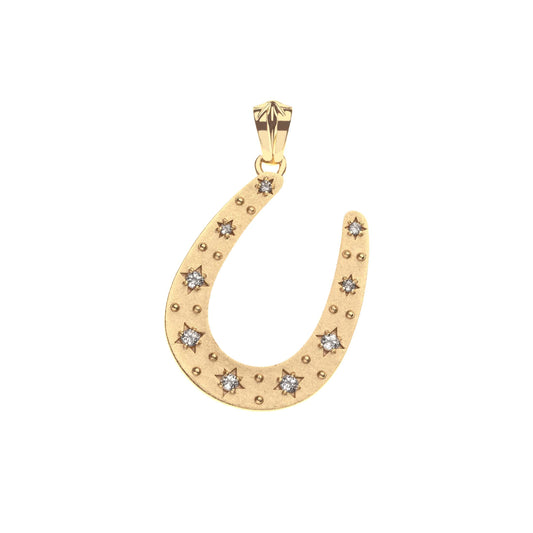 LUCKY STARRY HORSESHOE PENDANT