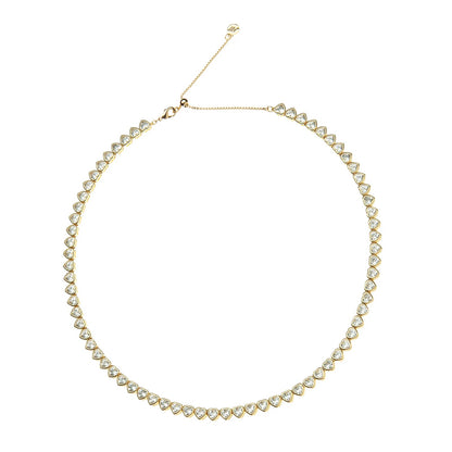 JW MADE FROM LOVE WHITE TENNIS NECKLACE WHITE STONES