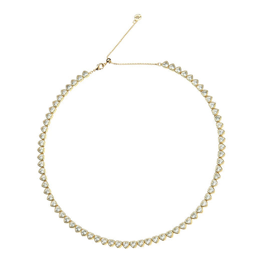 JW MADE FROM LOVE WHITE TENNIS NECKLACE WHITE STONES