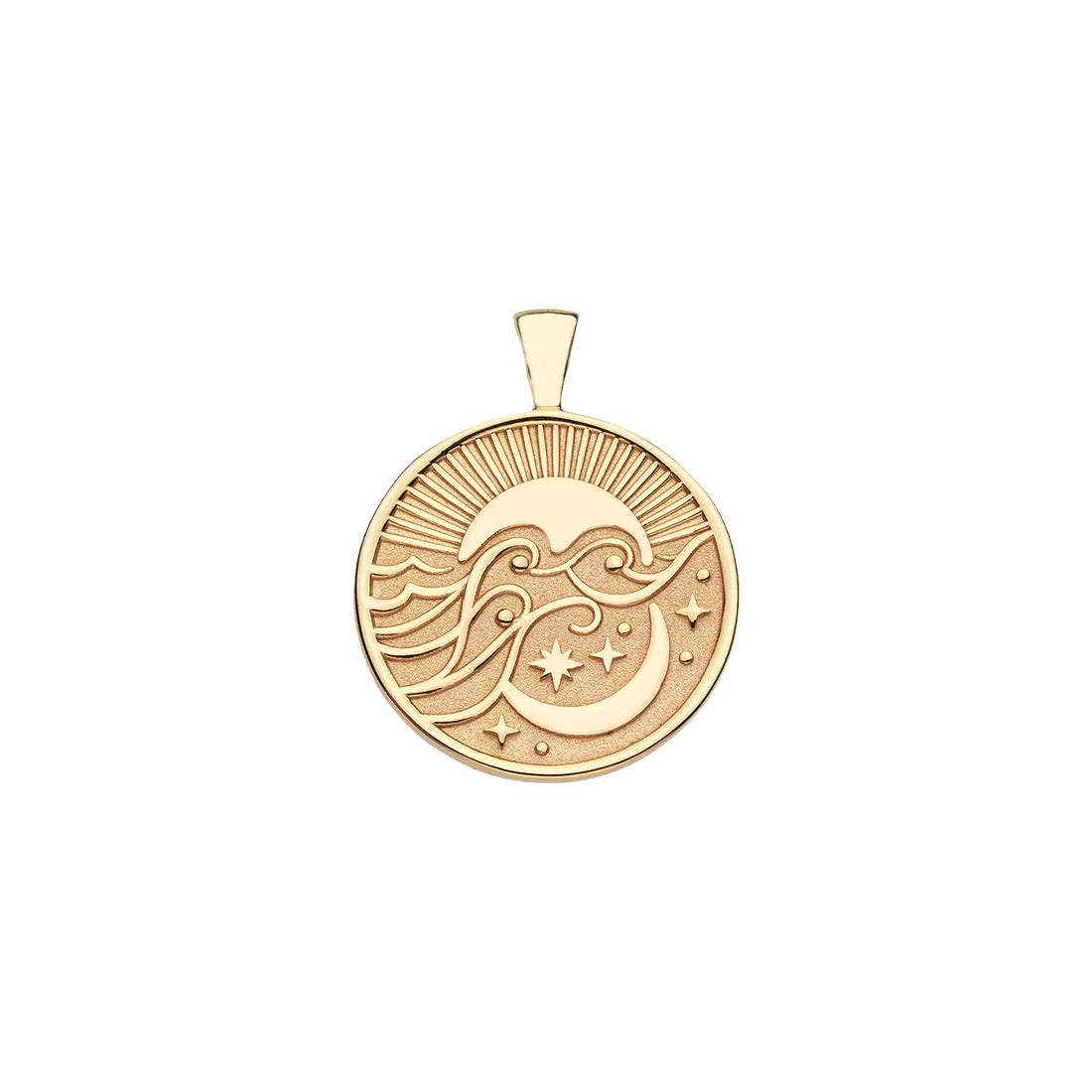 JW WANDERLUST CELESTIAL SMALL PENDANT COIN 16-18" CLASSIC ROLO
