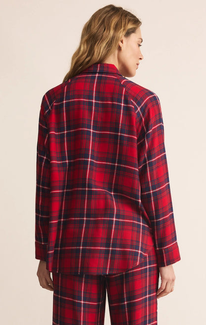 RIVER PLAID BUTTON UP