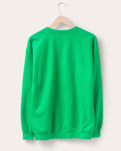 EAGLES SWEATSHIRT HANGING ON HANGER SHOWING THE BACK OF SWEATSHIRT ON WHITE BACKGROUND