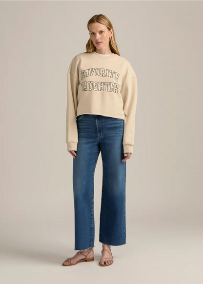 CROPPED COLLEGIATE SWEATSHIRT
