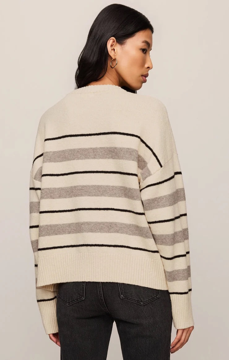 CIRRUS STRIPE SWEATER