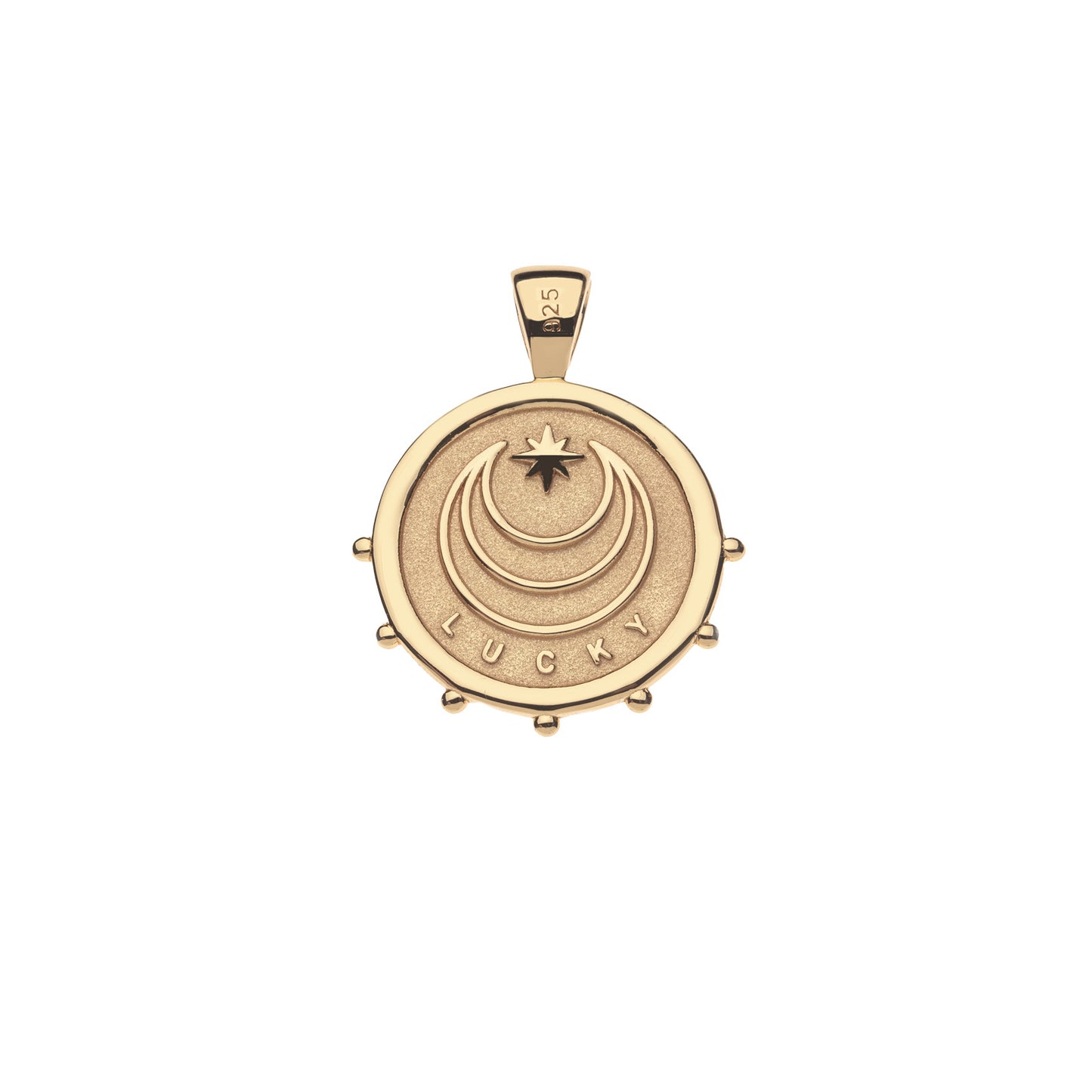 JW LUCK BE A LADYBUG JW SMALL PENDANT COIN 16-18" CLASSIC ROLO