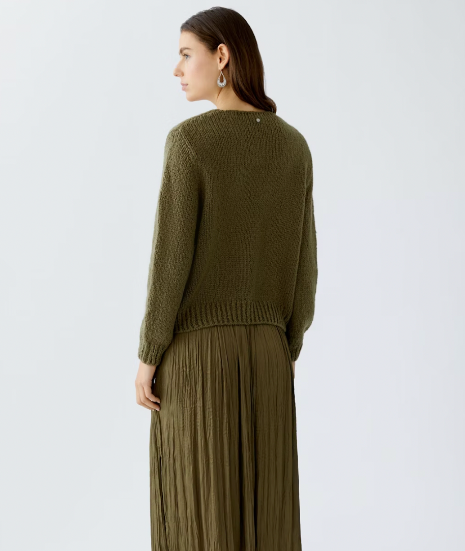 PULLOVER SWEATER OUI BURNT OLIVE