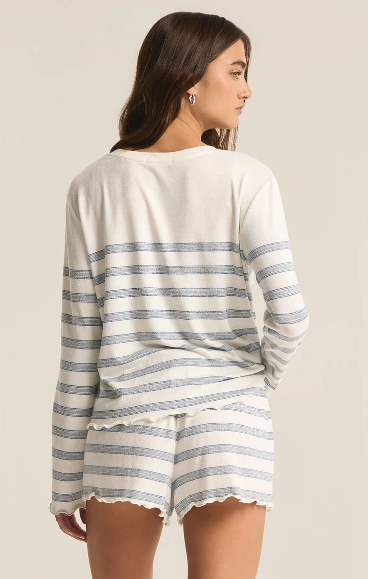 HOMETOWN STRIPE LS TOP