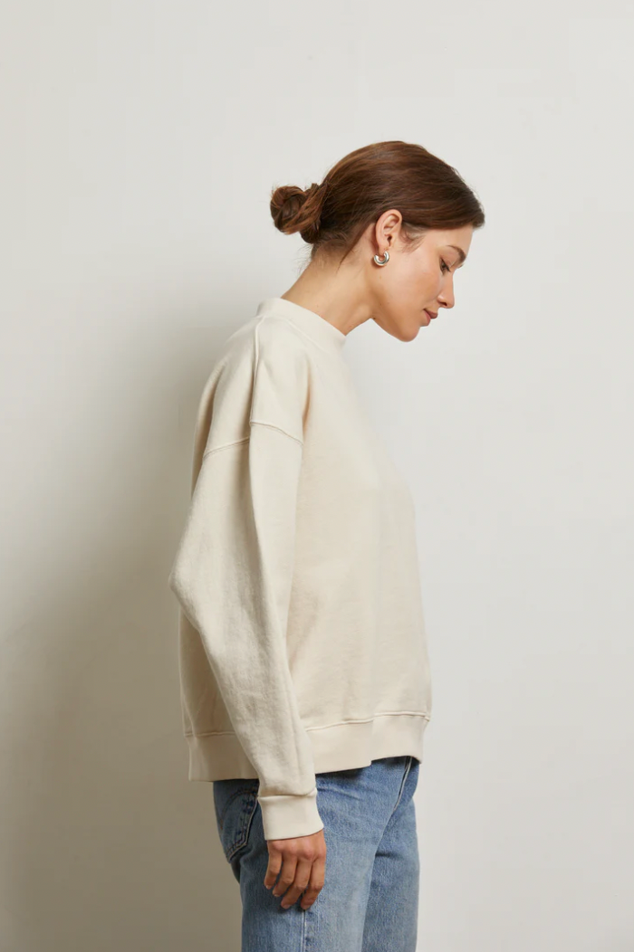 BLAKE-FRENCH TERRY CREW NECK SWEATSHIRT