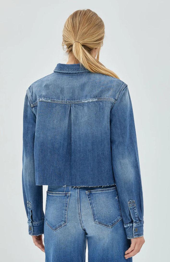 CROPPED DENIM SHIRT