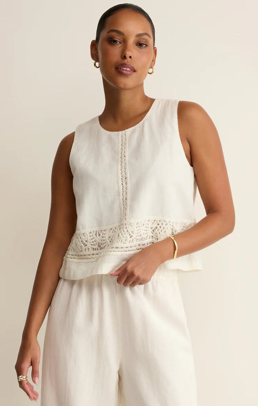 SLOANE EMBROIDERED TOP
