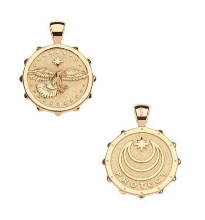 JW PROTECT EAGLE SMALL PENDANT 16-18"ROLO