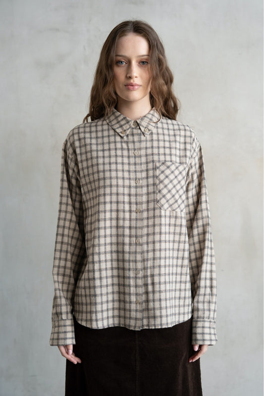 WINDOWPANE POCKET SHIRT