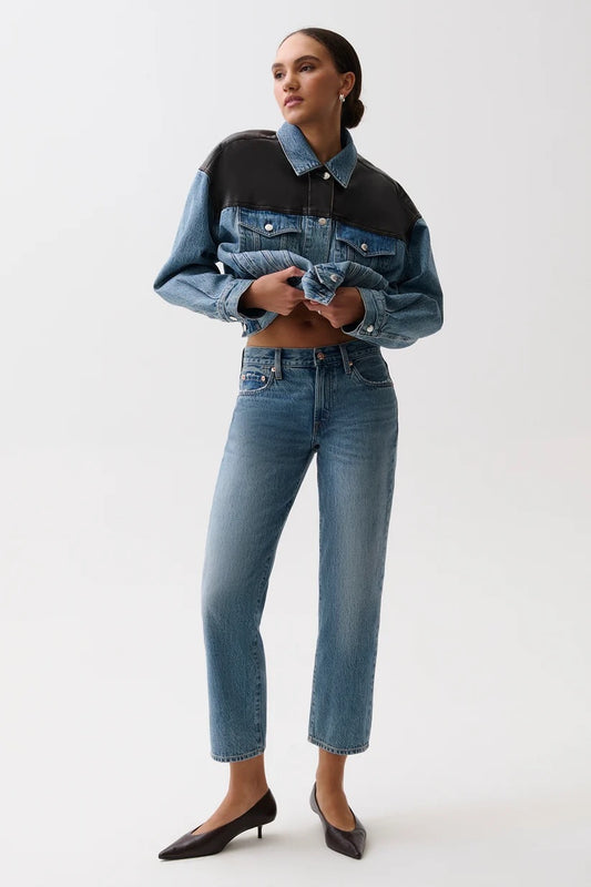 ISSA ANKLE  MID RISE RELAXED ANKLE STRAIGHT