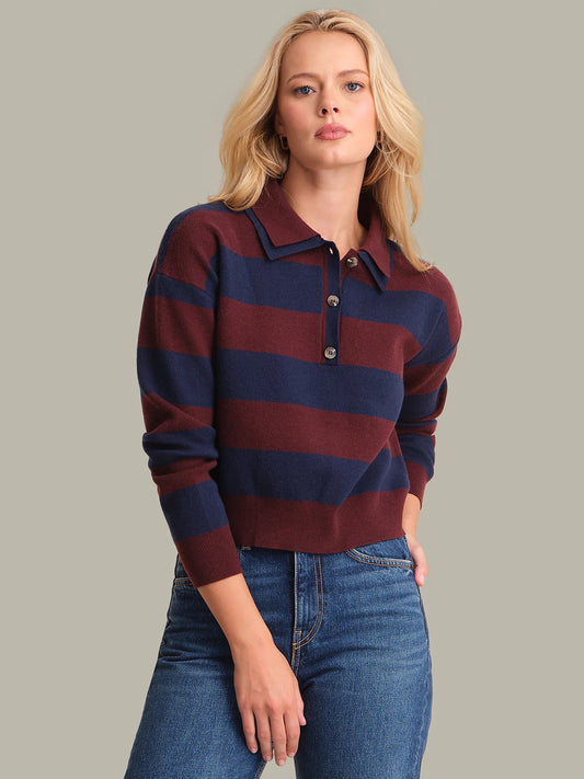 JOHNNY COLLAR RUGBY PULLOVER
