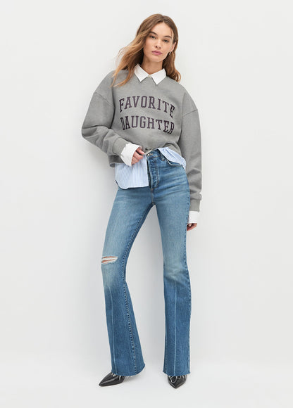 CROPPED COLLEGIATE SWEATSHIRT