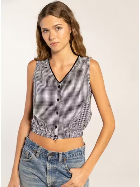 MINA BUTTON TOP