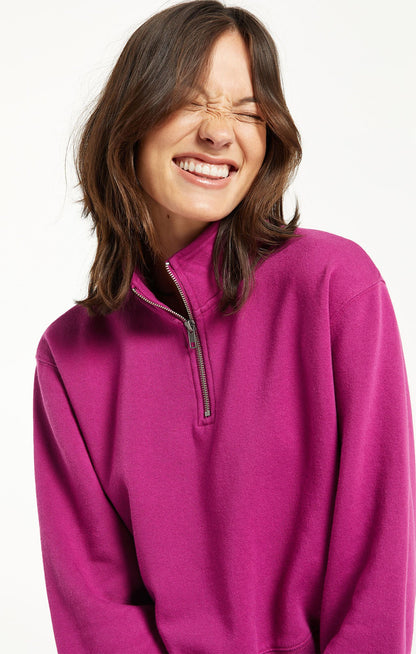 HALF ZIP SWEATSHIRT