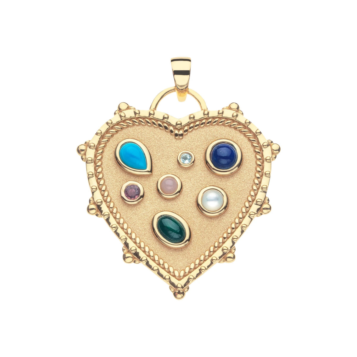 JW TREASURE TROVE HEART PENDANT- 16"-18" CLASSIC ROLO CHAIN