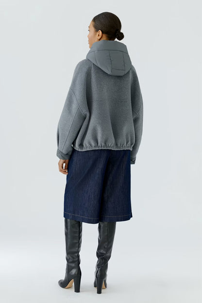 OUI JACKET IN STEEL GREY