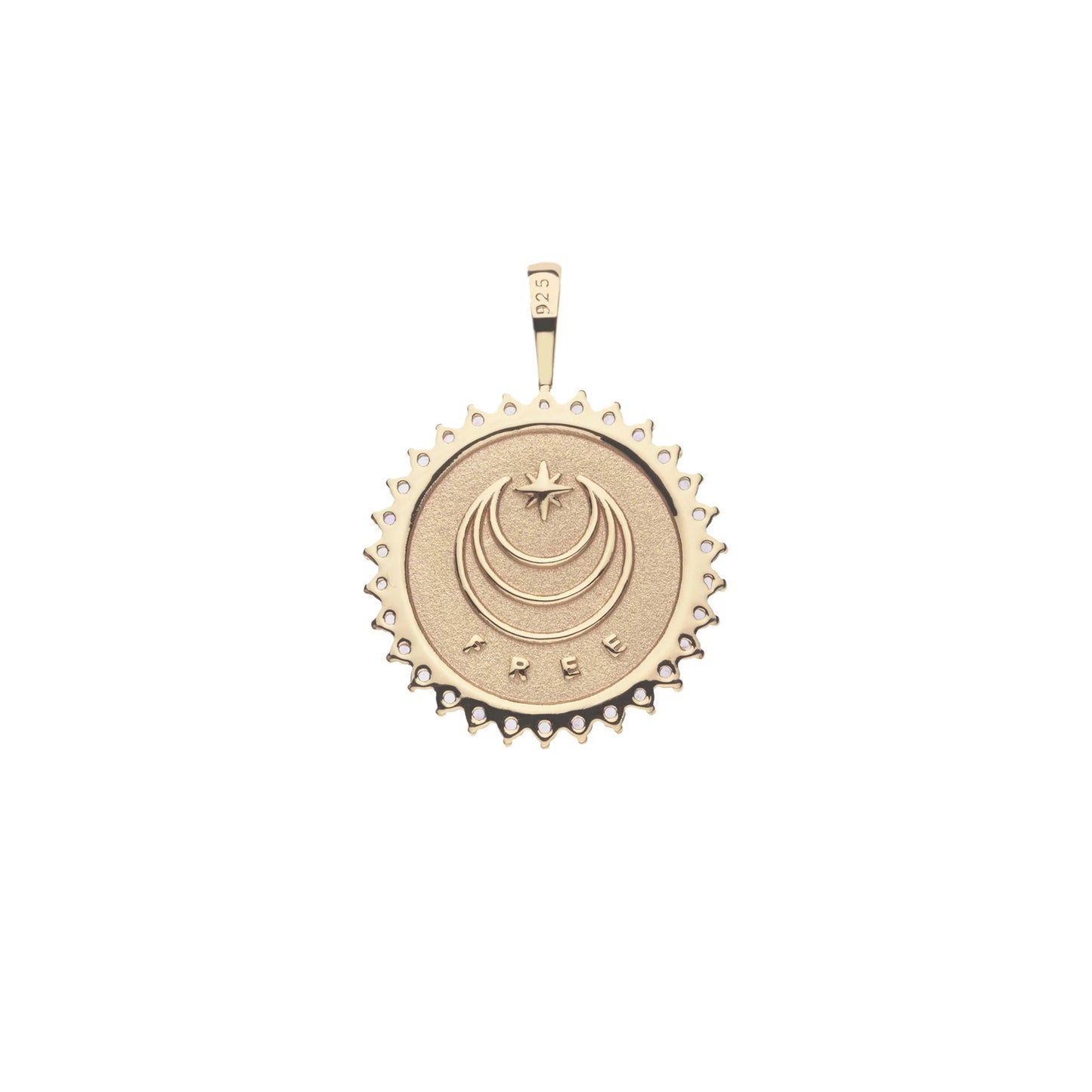 JW FREE PETITE EMBELLISHED COIN 16-18" Rolo Chain