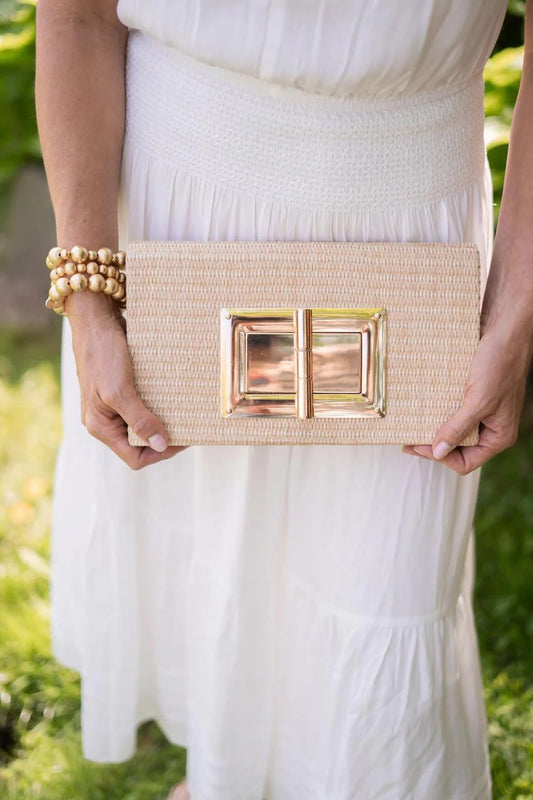 lilian straw bag