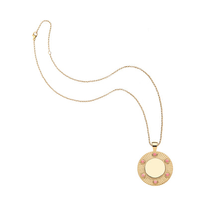 JW FOREVER AROUND THE SUN PENDANT IN PINK CORAL 16-18" CLASSIC