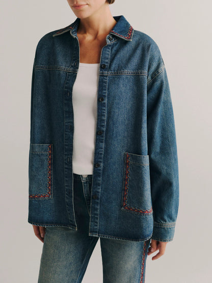 shacket denim